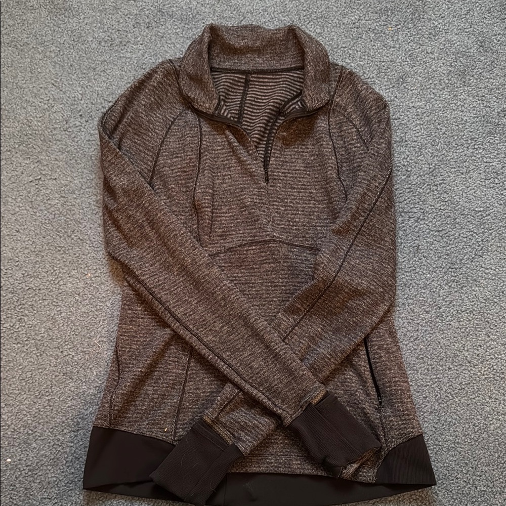 Lululemon Gray Quarter Zip- Lightly Worn!